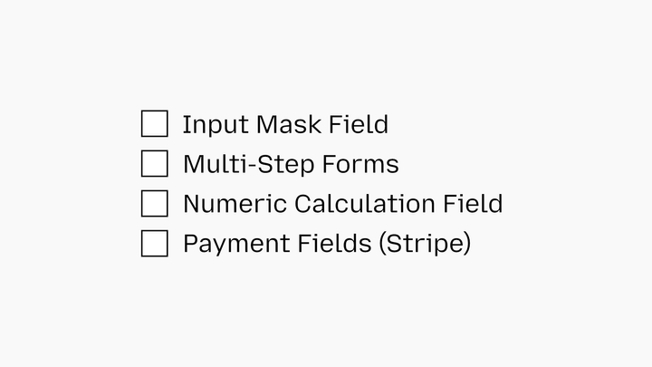 The Form Builder Features Checklist